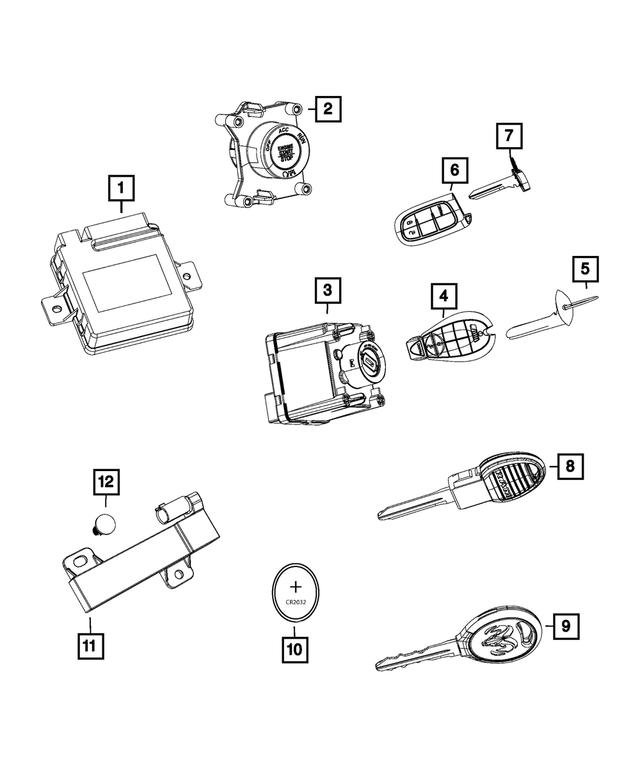 68363203AC - Electrical: Hub Receiver for Mopar Image image