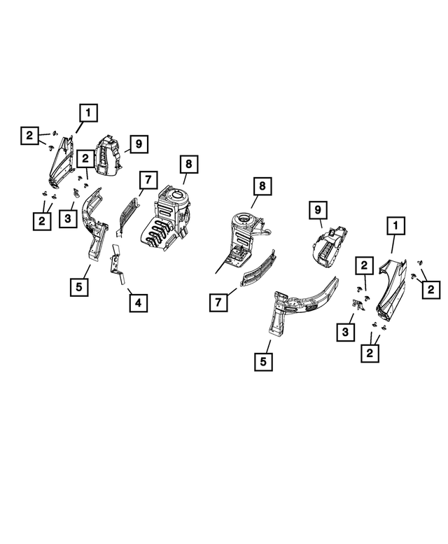 68095784AA - Body Sheet Metal Except Doors: Fender Mounting Bracket, Left for Mopar Image