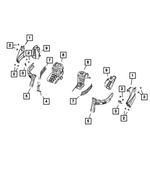 68134448AA - Body Sheet Metal Except Doors: Fender Mounting Bracket, Right for Mopar Image