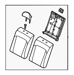89300KL540UDX - Body: Seat Back Assembly for Hyundai: Ioniq 6 Image