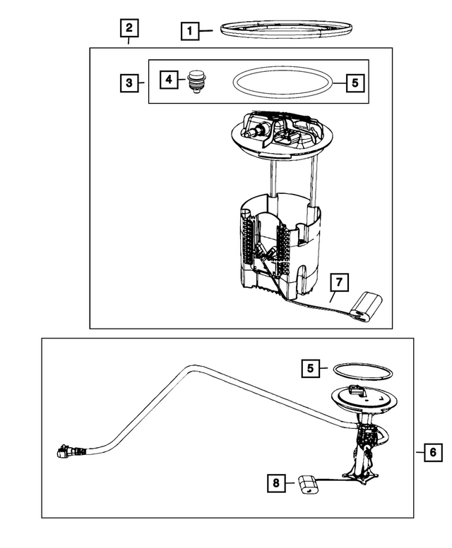 68719809AA - Fuel and Accelerator Pedal: Fuel Pressure Regulator for Dodge: Durango | Jeep: Grand Cherokee Image