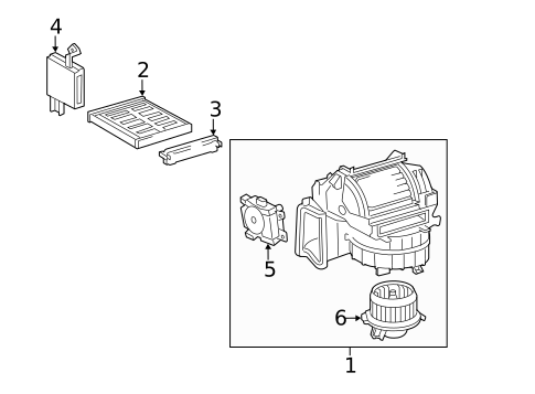 Blower Motor & Fan for 2007 Toyota Camry #2