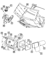 68032396AC - : Inside Rear View Mirror for Mopar Image