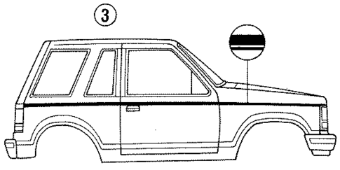 Stripe Tape for 1994 Ford Explorer #1