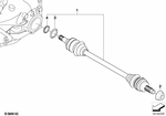 33208609839 - : Output Shaft for BMW Image