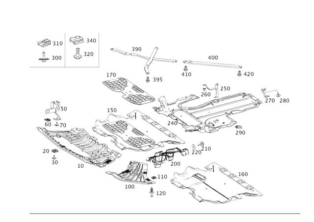 2055240325 - Chassis Sheet Metal Parts/Air Intake: Noise Capsule for Mercedes-Benz: C43 AMG, CLS450, CLS53 AMG, E300, E350, E400, E43 AMG, E450, E53 AMG Image image