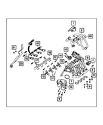 68465708AA - Engine: Hex Flange Head Screw for Mopar Image