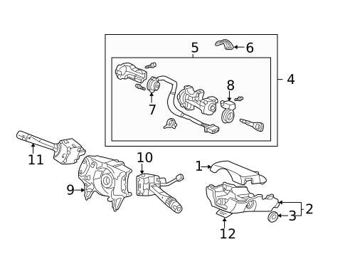 Ignition Lock for 2003 Acura TL #0