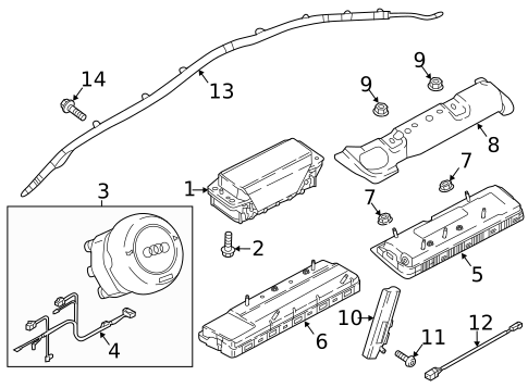 Air Bag Components for 2024 Audi RS5 #0
