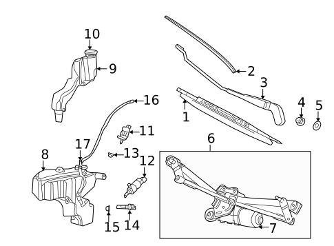 Wiper & Washer Components for 2005 Jaguar X-Type #0