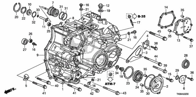 AT Transmission Case (5AT) for 2012 Honda Odyssey #0
