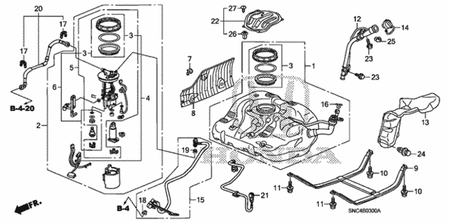 Fuel Tank (1) for 2006 Honda Civic #0