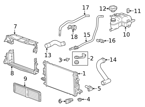 Radiator & Components for 2018 Chevrolet Volt #0