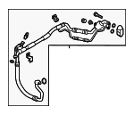 97775A5600 - HVAC: Suction Hose for Kia: Forte, Forte5 Image
