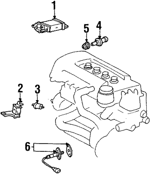 Emission Components for 1998 Chevrolet Prizm #0