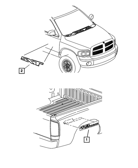 Decals, Medallions and Tape Strips for 2008 Dodge Ram 1500 #0