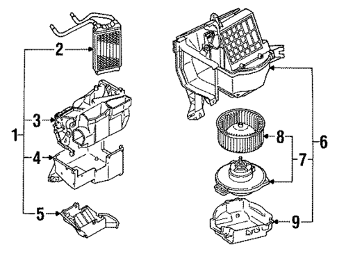 Blower Motor & Fan for 1991 Toyota Pickup #0