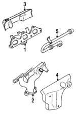 MD163437 - Exhaust: Manifold for Dodge: Stealth Image