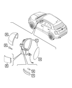 68360632AA - Doors, Door Mirrors and Related Parts: Turn Signal Lamp, Left for Mopar Image