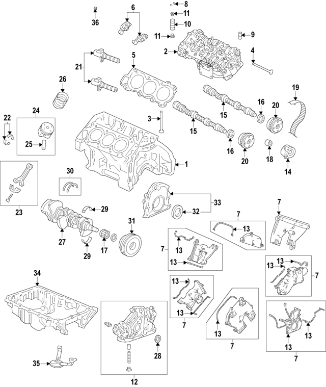 110006S9A00 - Engine: Cylinder Block for Acura Image