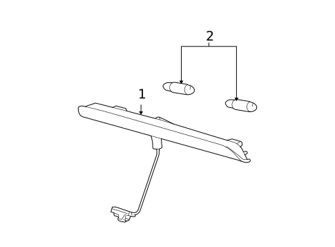 High Mount Lamps for 2008 Mercury Milan #1