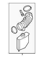 6F9Z9B659A - Engine: Air Hose for Ford: Five Hundred | Mercury: Montego Image