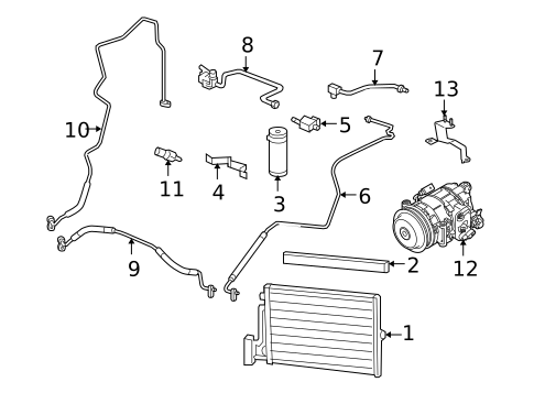 Condenser, Compressor & Lines for 2012 Porsche Cayman #0