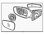 87610A5210 - : Mirror Assembly for Hyundai: Elantra GT Image