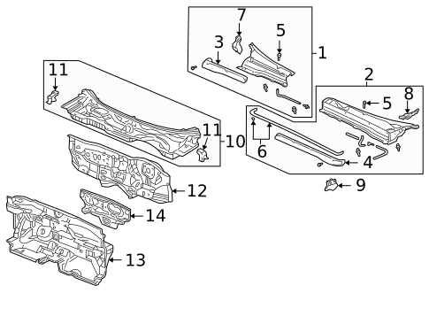 Cowl for 2006 Honda CR-V #0