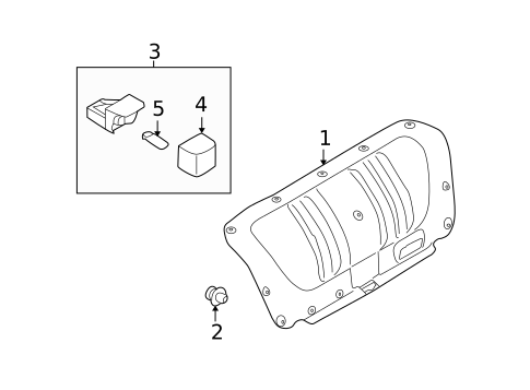 Interior Trim - Trunk for 2012 Subaru Legacy #0