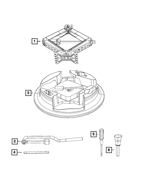 Jack Stowage for 2018 Jeep Compass #0