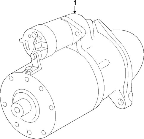 Starter for 2017 Cadillac XTS #1
