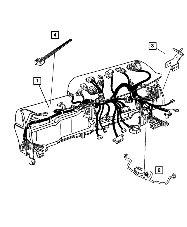 56055499AE - Electrical: Instrument Panel Wiring for Mopar Image image