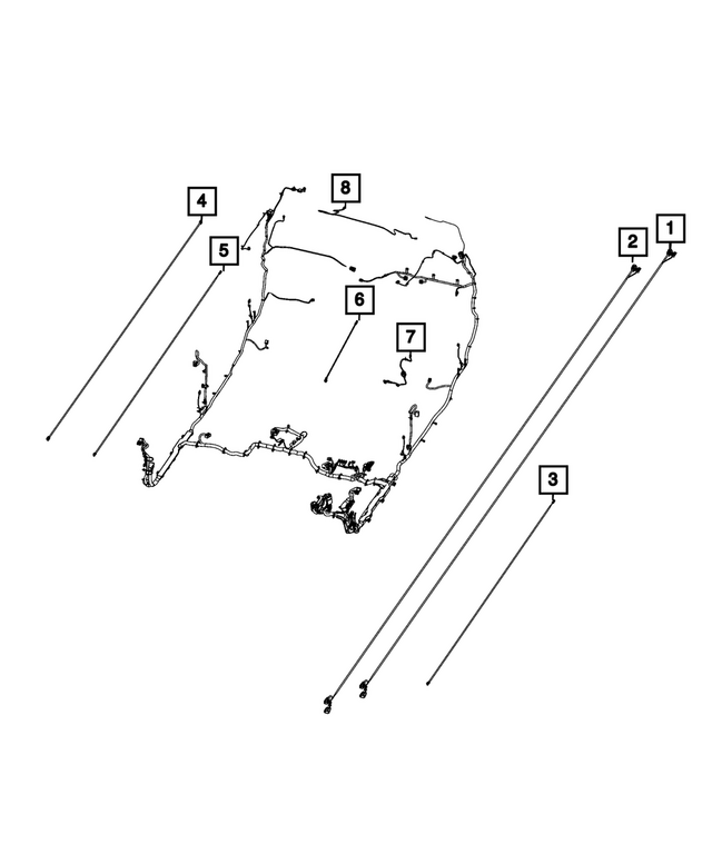 68647415AB - Electrical: Charge Port Wiring for Mopar Image