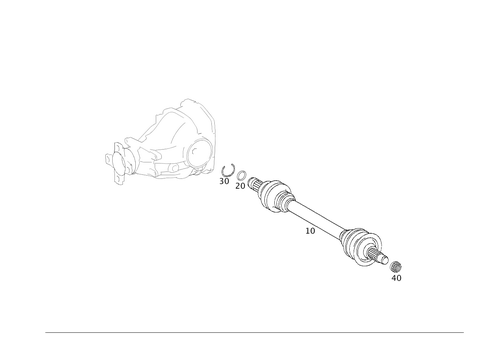 Axle Shaft for 2008 Mercedes-Benz SLR McLaren #0