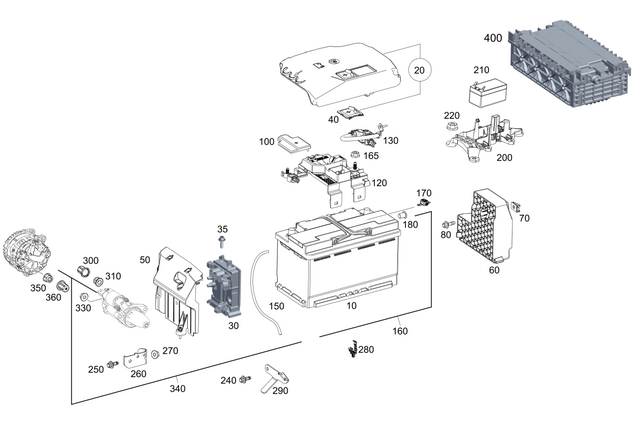2475461600 - Electrical Equipment and Instruments: Cover, Jump-Start Con Pt for Mercedes-Benz Image