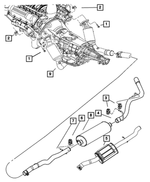 52013742AA - : Exhaust Support Isolator for Mopar Image