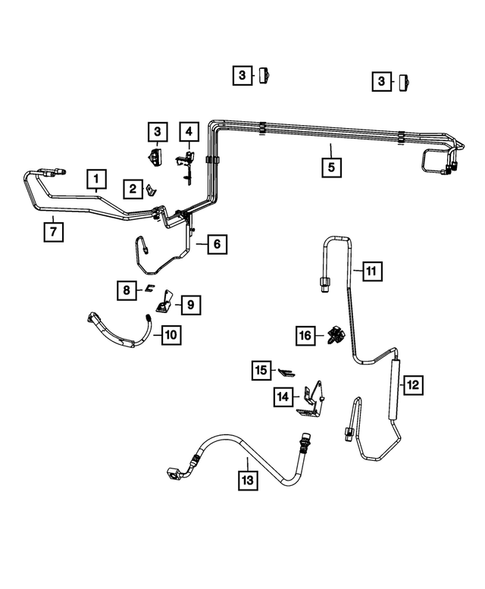 Hydraulic Control Unit, Brake Tubes and Hoses for 2022 Dodge Challenger #2