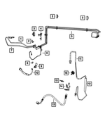 5166008AA - Brakes: Brake Hose Bracket for Mopar Image