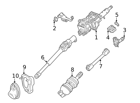 Steering Column Assembly for 2025 Cadillac CT4 #0