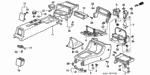 90137SH3000 - Interior/Bumper: SCREW, TAPPING (4X16) for Honda Image
