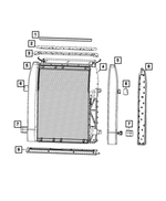 7JG41JXWAB - Doors, Door Mirrors and Related Parts: Roll Up Door Cover, Left for Ram: ProMaster 3500, ProMaster EV Image