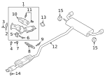K2GZ5F250S - : Muffler &amp; Pipe for Ford Image