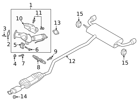 Exhaust Components for 2023 Lincoln Nautilus #0