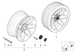 36116751761 - : Light Alloy Rim H36110 for BMW Image