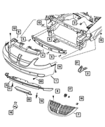 1AK391B6AA - Frames and Bumpers: Front Fascia for Dodge: Caravan Image
