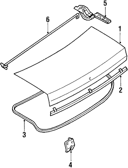 Trunk for 1988 Mazda 323 #0