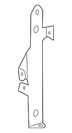 2215000246 - Cooling System: Auxiliary Radiator Bracket for Mercedes-Benz Image