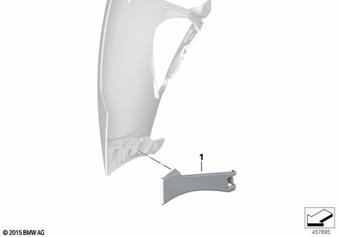 Motorcycle Trim Section, Windshield for 2016 BMW-Motorrad K 1600 GT #43