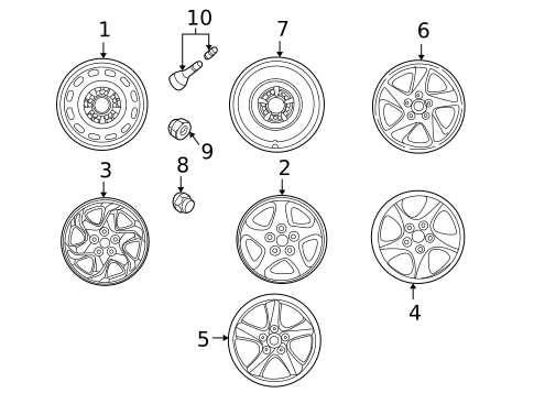 Wheels for 2000 Mazda MPV #0